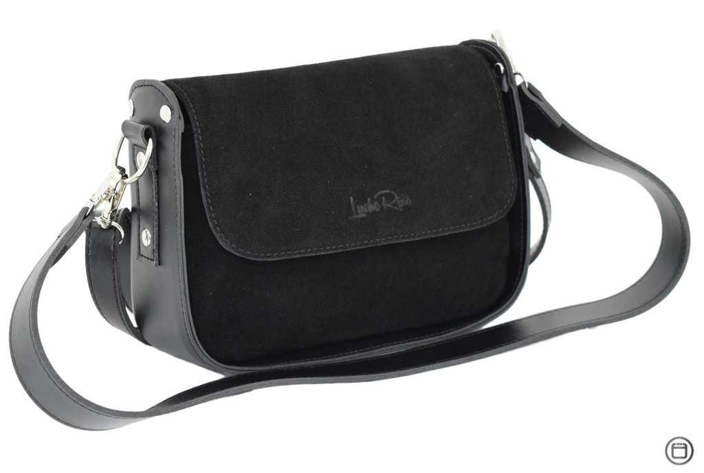 

Сумка женская 696 замш черная