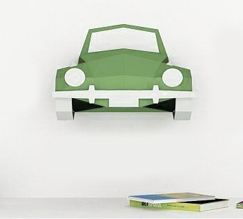 

Срез авто VW Beetle зеленый Паперкрафт модель Papercraft