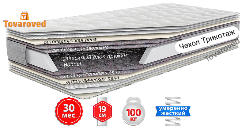 

Матрас двусторонний 150х200 Come-for Notte ЛАЙТ ПЛЮС