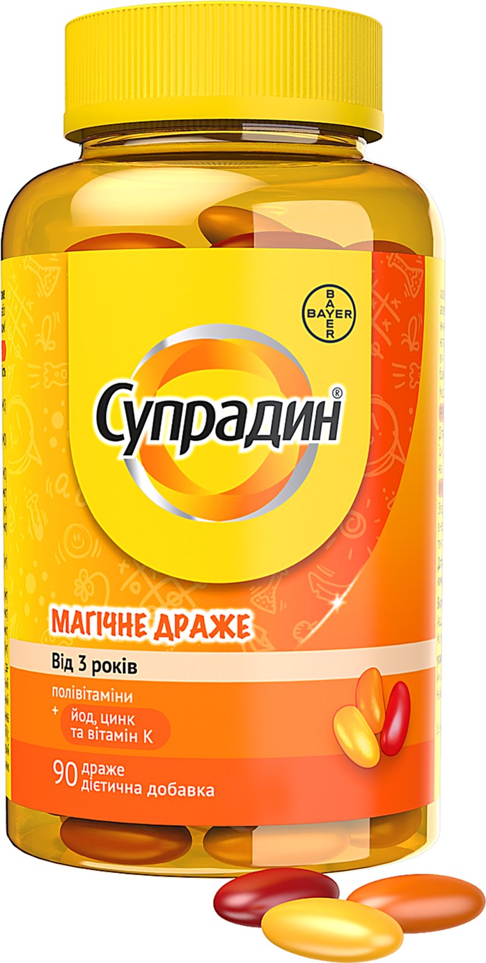 

Супрадин Магическое Bayer драже пастилки №90 (619068)