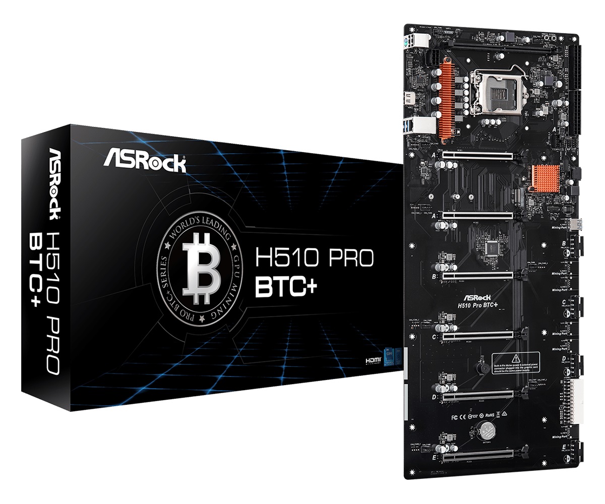 

Материнская плата ASRock H510 Pro BTC+ Socket 1200