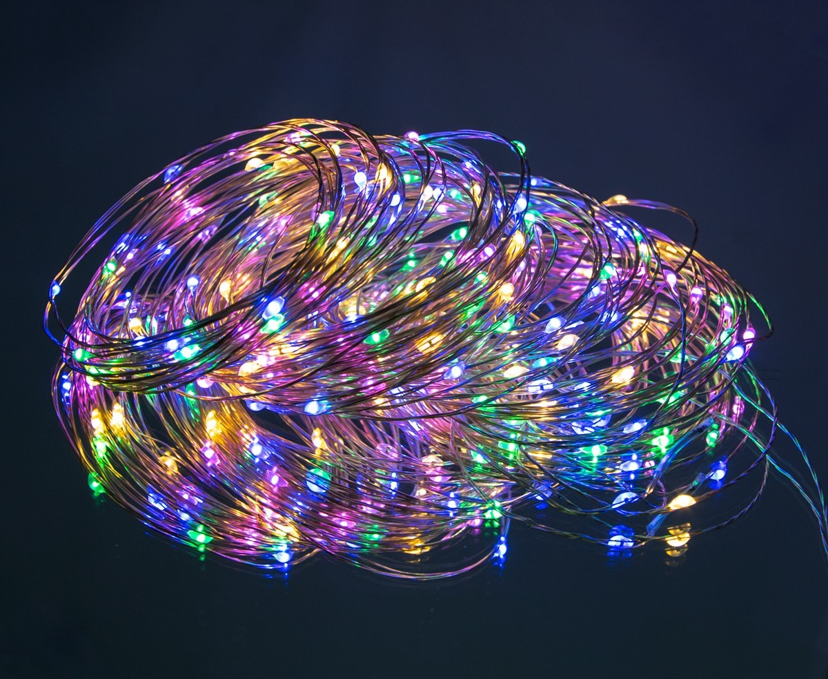 

Світлодіодна гірлянда роса 20 метрів Xmas 200 Led Copper Мультикольорова (VS7004670)