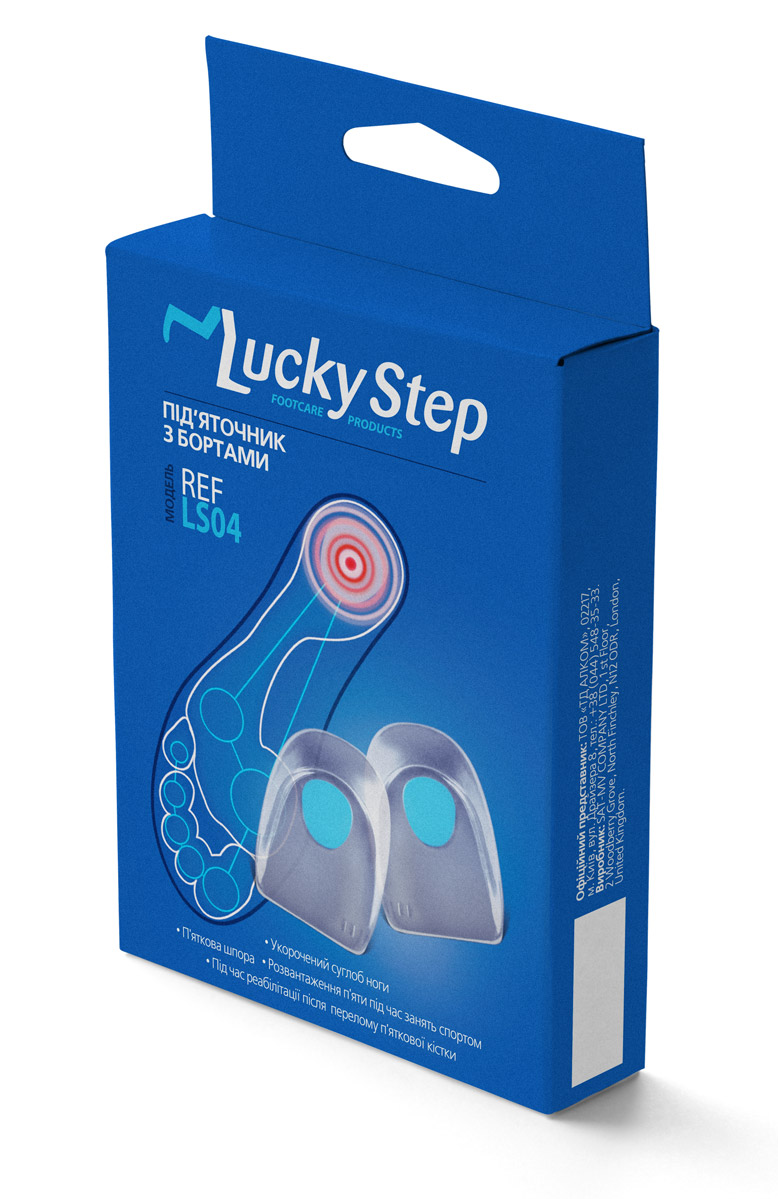 

Підп'яточник силіконовий з бортами Lucky Step LS04 р.2