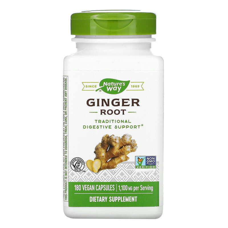 

Nature's Way Ginger Root 180 кап (4384303948)