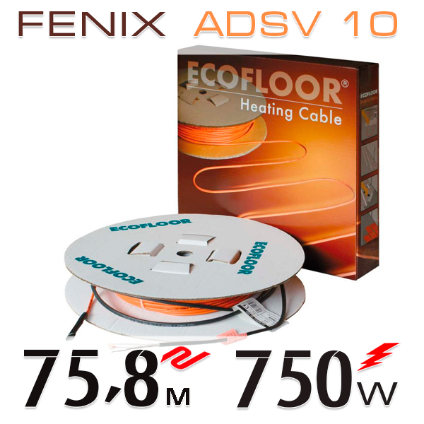 

Нагревательный кабель Fenix ADSV 10 Вт - 75,8 м