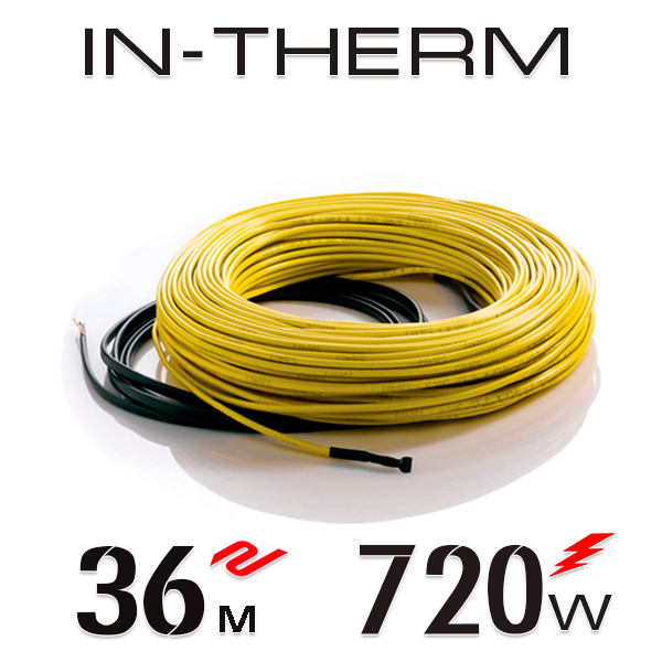 

Нагревательный кабель In-Therm 20 Вт - 36 м
