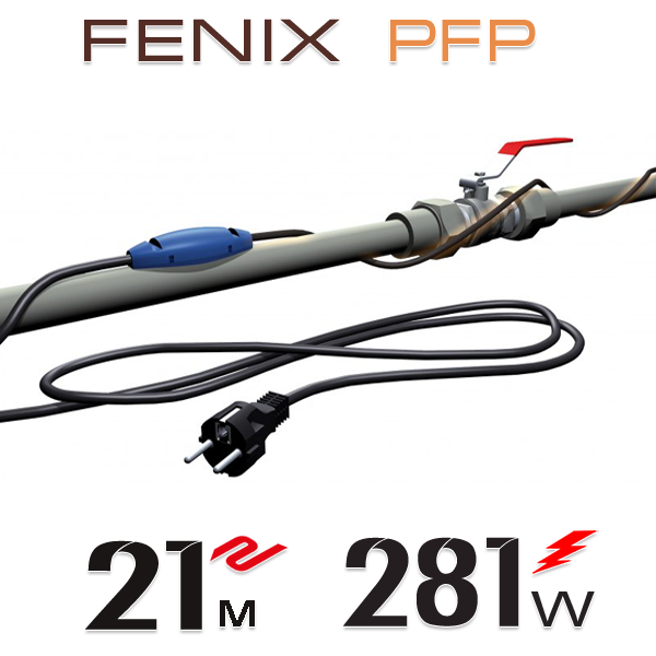 

Нагревательный кабель двужильный Fenix PFP 12 Вт/м с встроенным термостатом - 21 м.п.