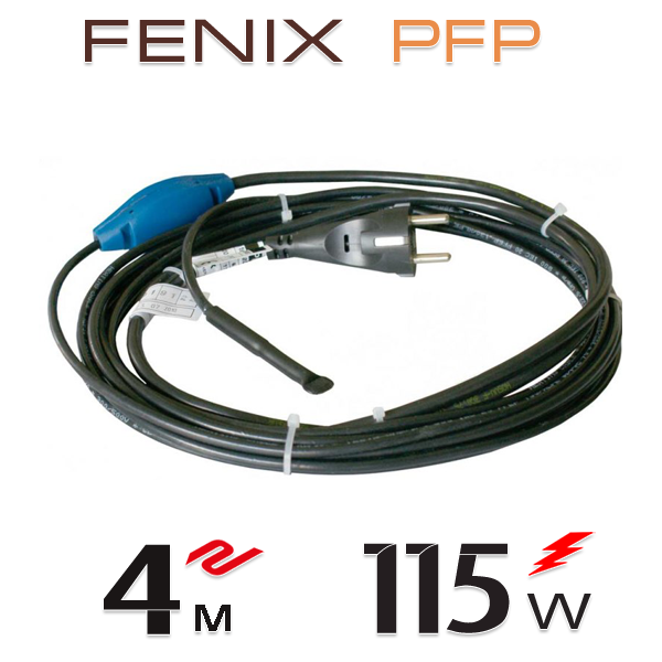 

Нагревательный двужильный кабель Fenix PFP 30 Вт/м со встроенным термостатом - 4 м.п.