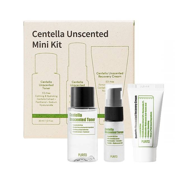 

Набор PURITO Centella Unscented Mini Kit успокаивающий, 57 мл