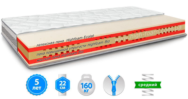 

Ортопедический матрас HighFoam Noble Platinum Sculptor 160х190 см