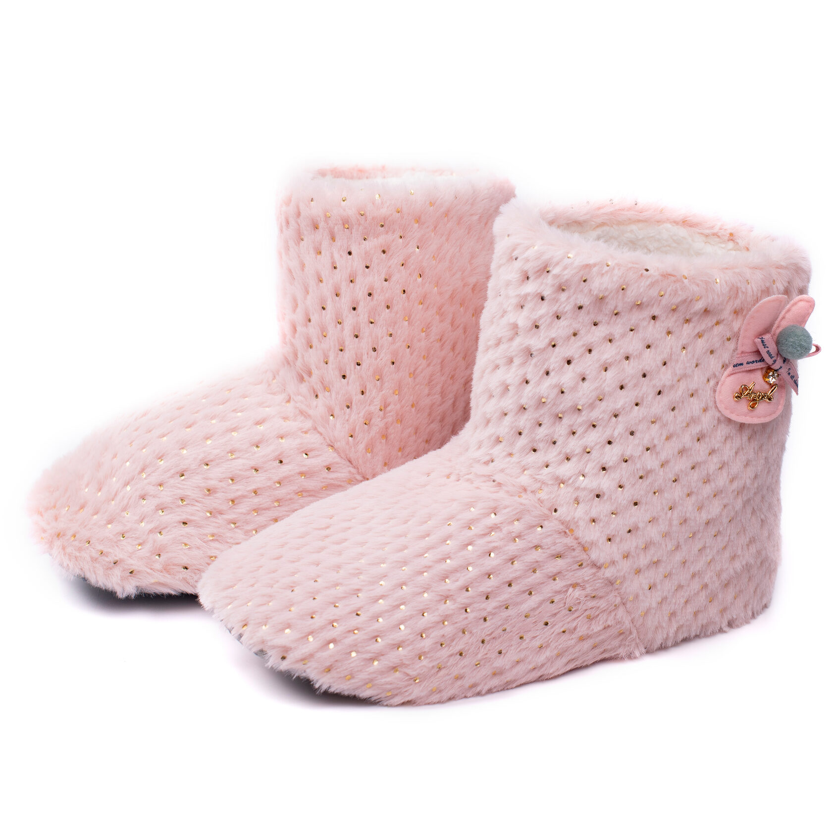 

Капці домашні Чобітки жіночі фліс CЖ-PRINT Pink TWINS 4797 36-37 Рожевий