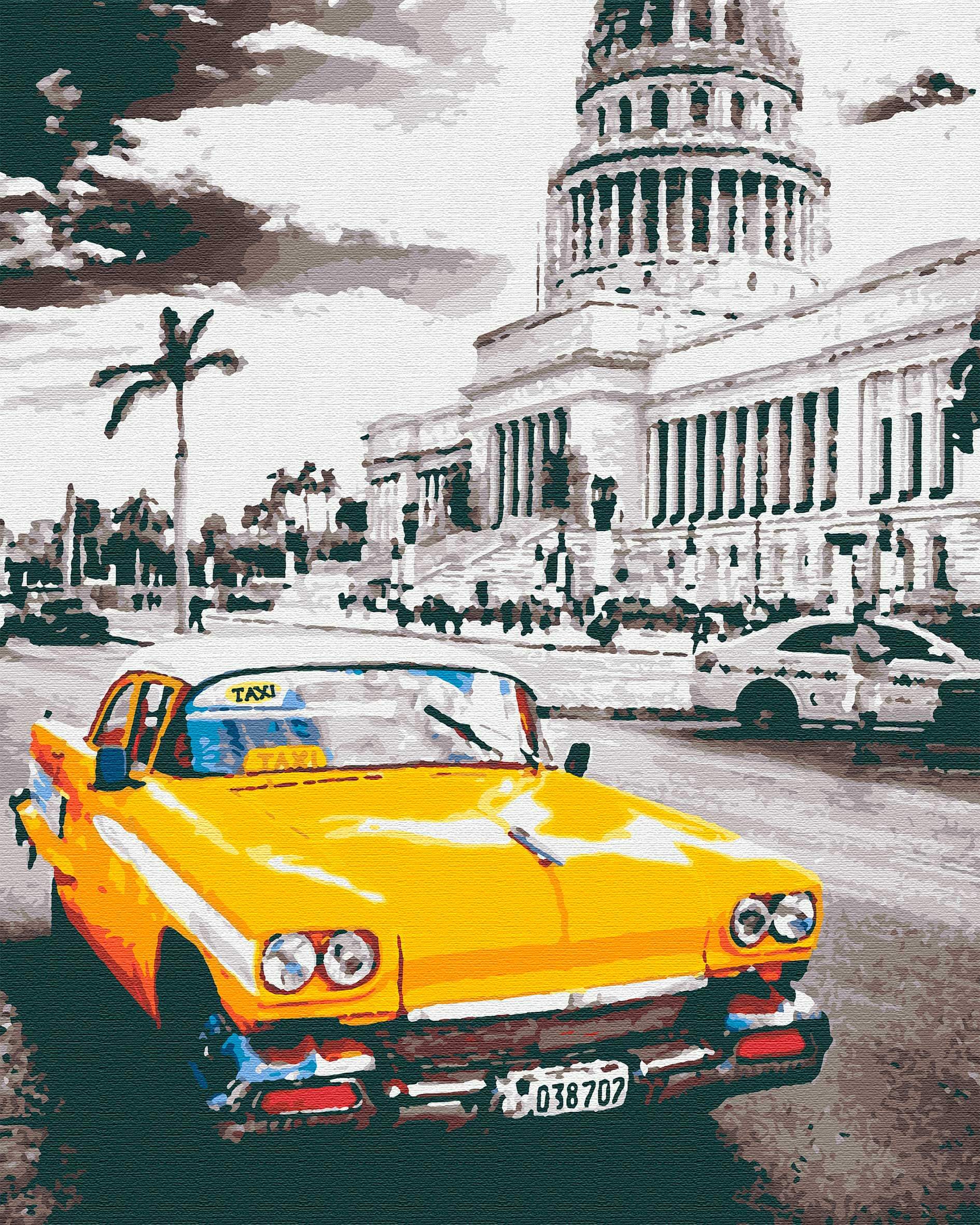 

Набір для розпису Riviera Blanca Yellow cab la Havana 40х50 см (RB-0154)