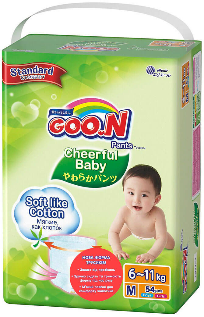 

Підгузки трусики Goo.N Cheerful Baby розмір M 6-11 кг (843284)