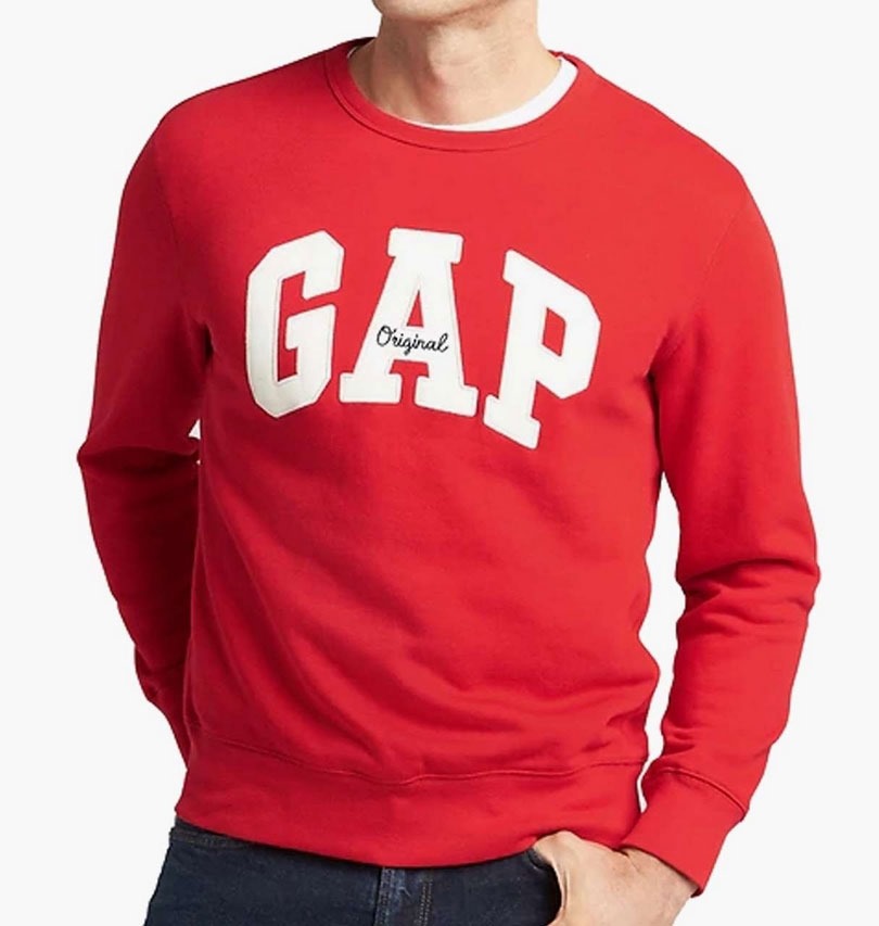 

Мужской Свитшот Gap Embroidered Logo Crewneck Pullover Pure Red 111735071 XL