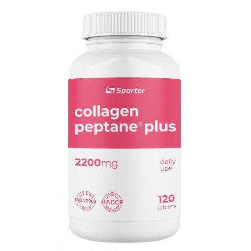 

Колаген Sporter Collagen 2200 peptane plus, 120 таб.