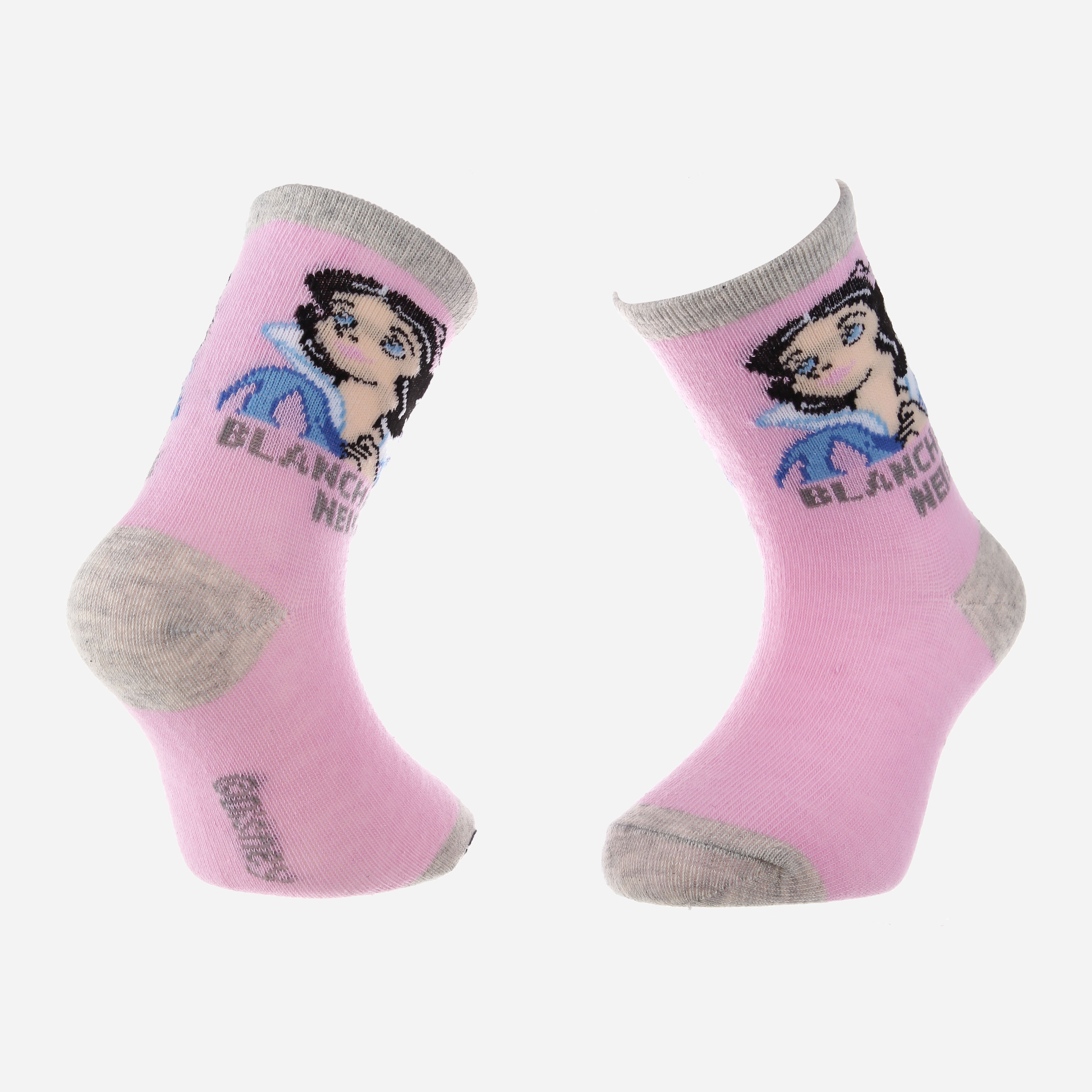 

Носки Disney Princess Blanche Neige 43891047-5 23-26 Белые с розовым
