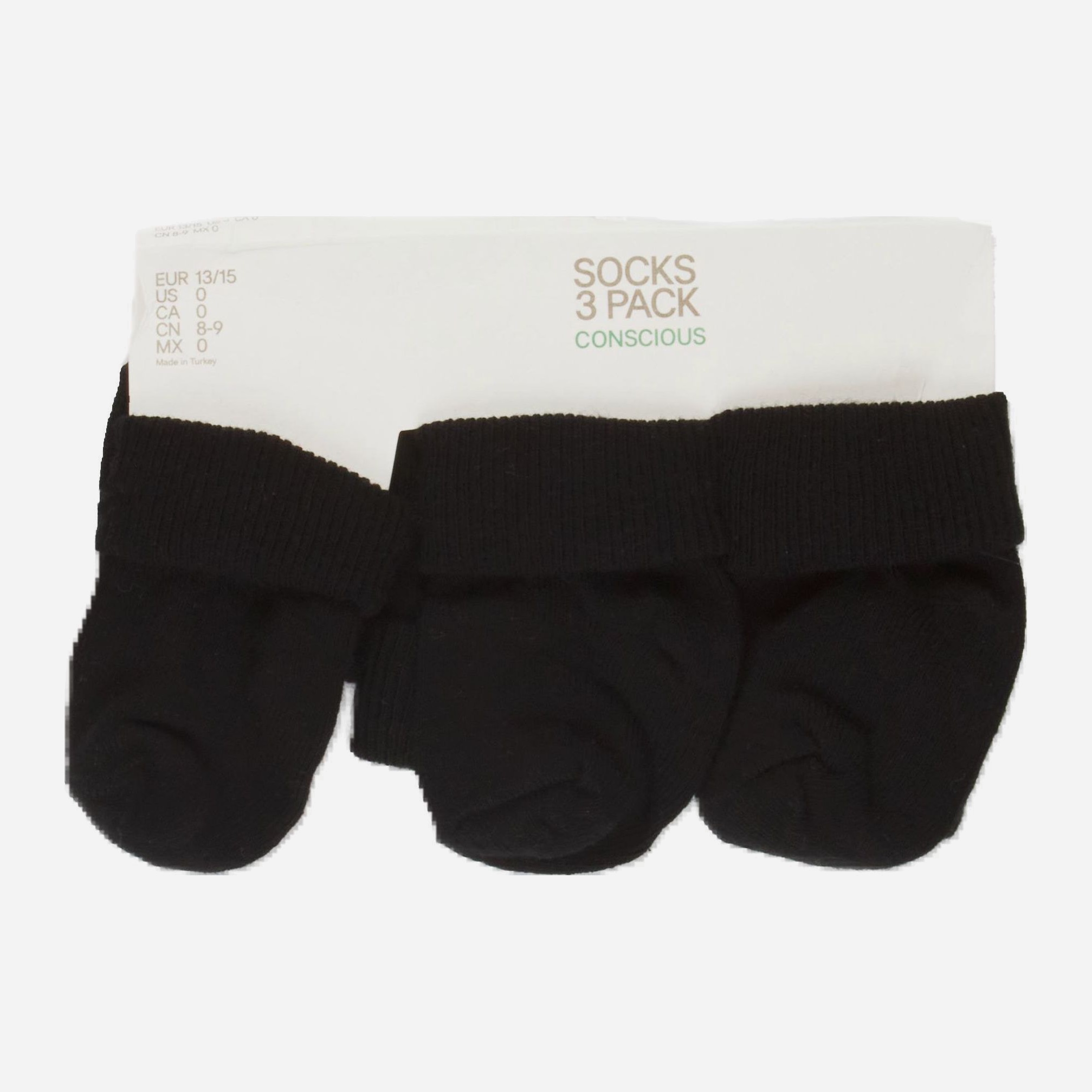 

Носки H&M 97162003 13-15 см 3 пары Черные