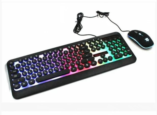 

Комплект проводной Led Gaming KeyBoard и мышь HK3970 (6947)