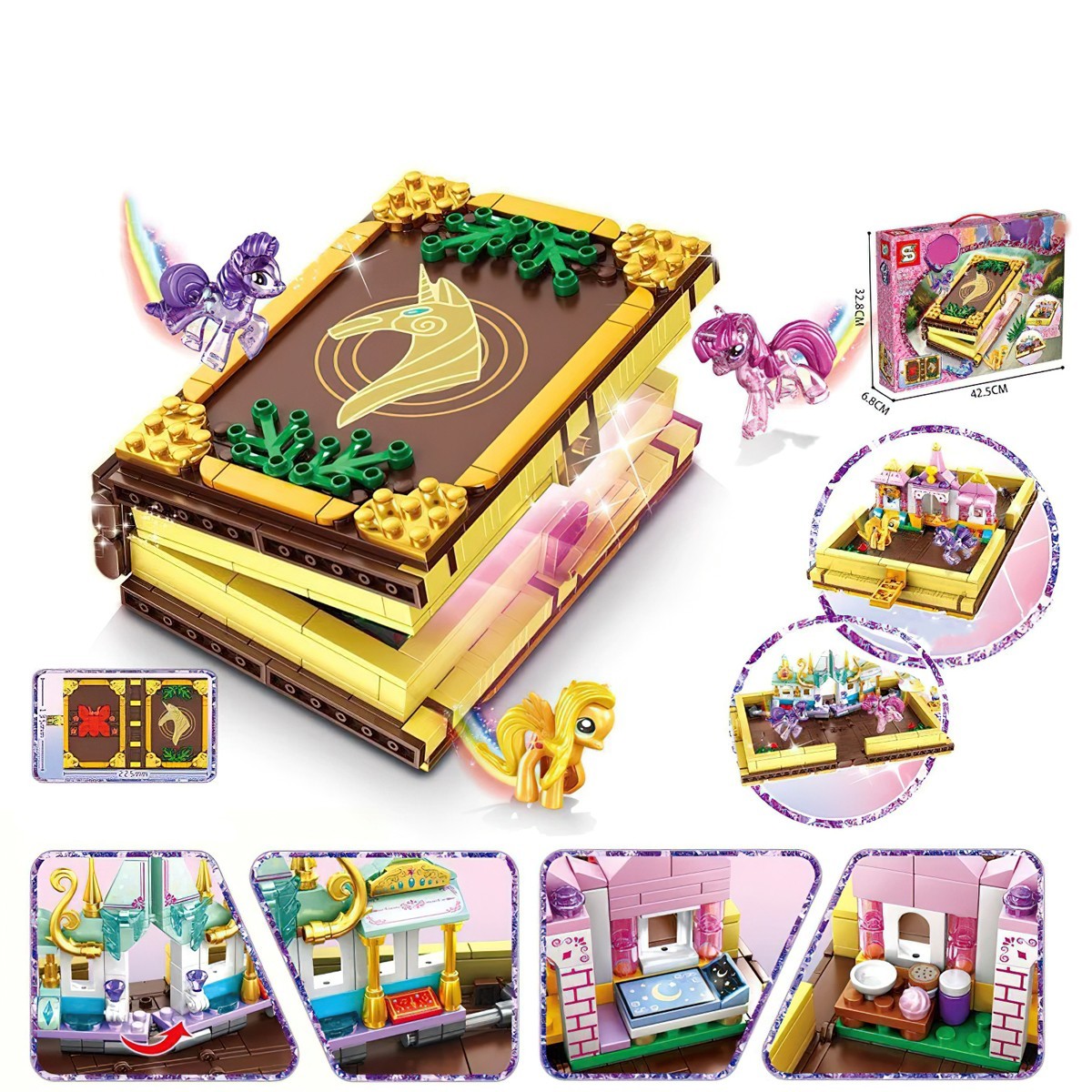 

Конструктор для девочек SY1497 My Little Pony 546 деталей, пластиковый конструктор май литл пони (1008906-Other)