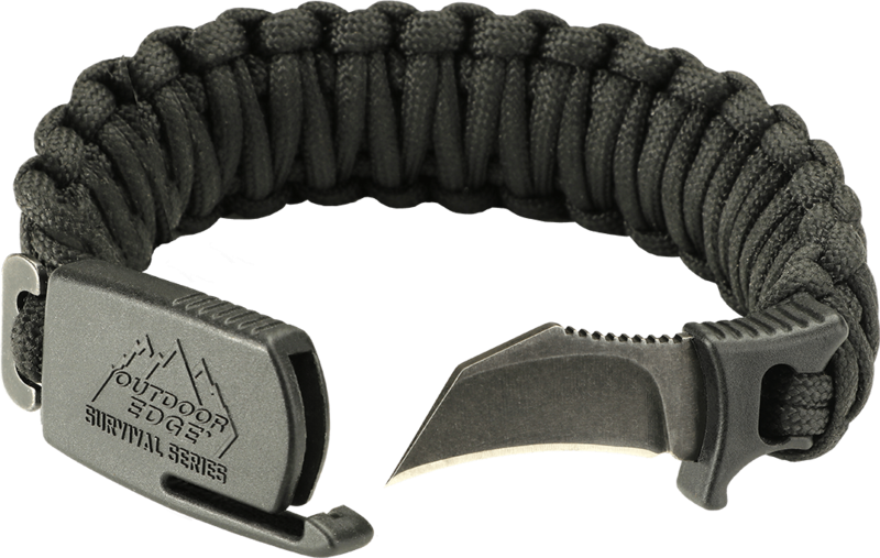 

Паракордовый браслет с ножом Outdoor Edge Para Claw Bracelet PCK Medium, Чорний