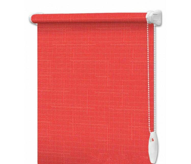 

Рулонная штора interDiz Лен 2095 85х185 см открытого типа Терракотовый
