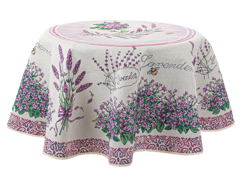 

Скатерть гобелен Elen Violette 732-042, 140х140 см, круглая