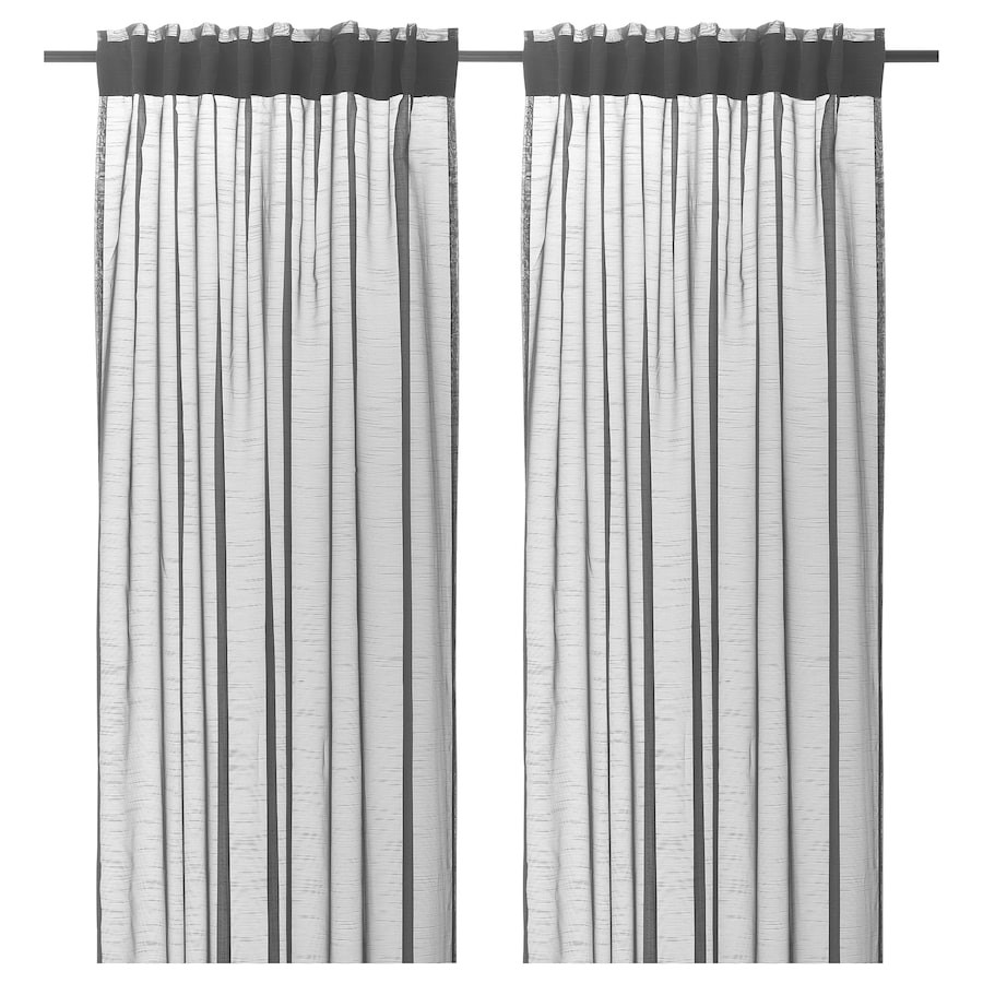

Тюль IKEA GJERTRUD 145х300 см сіра (304.647.72)