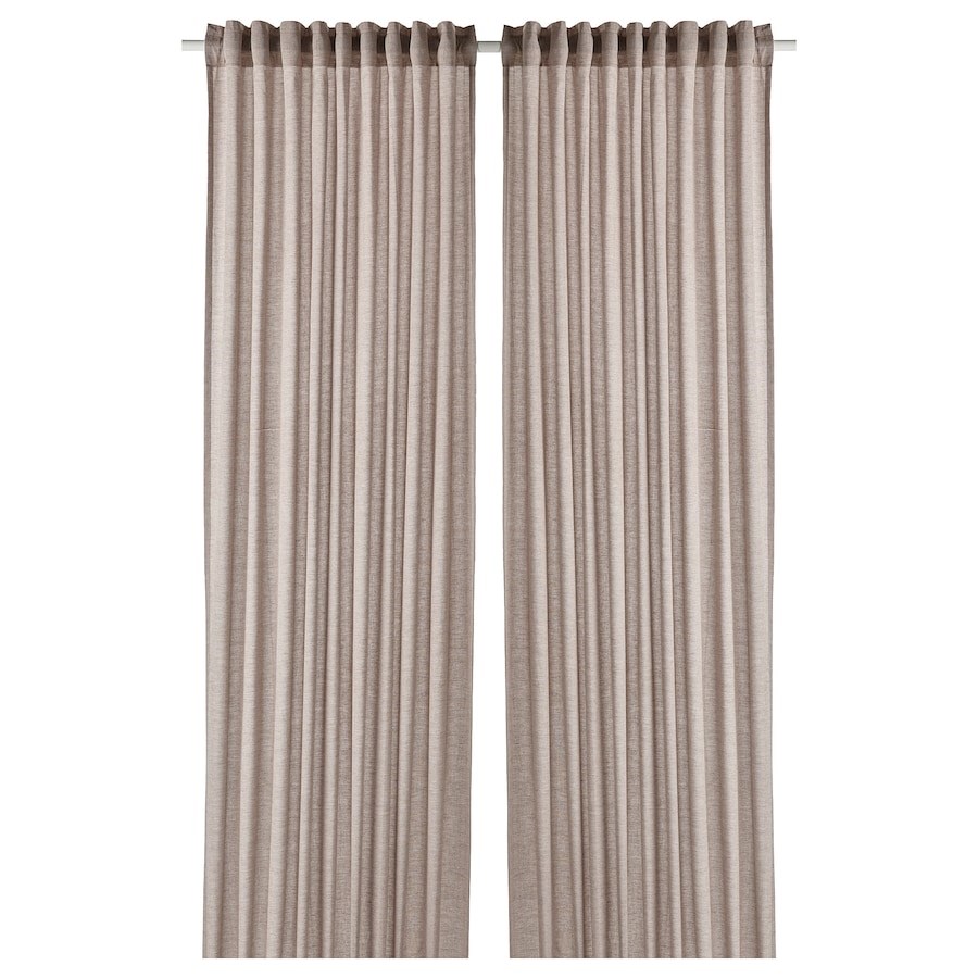 

Гардина IKEA HANNALILL 145х300 см світло-коричнева (104.984.57)