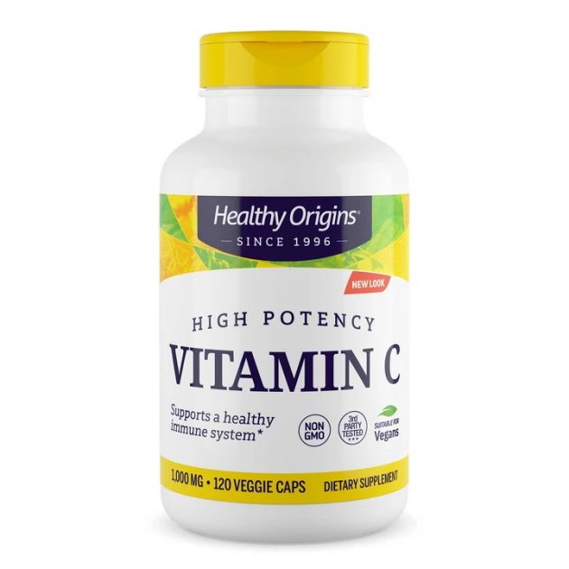 

Витамины и минералы Healthy Origins Vitamin C 1000 mg, 120 вегакапсул (165845)