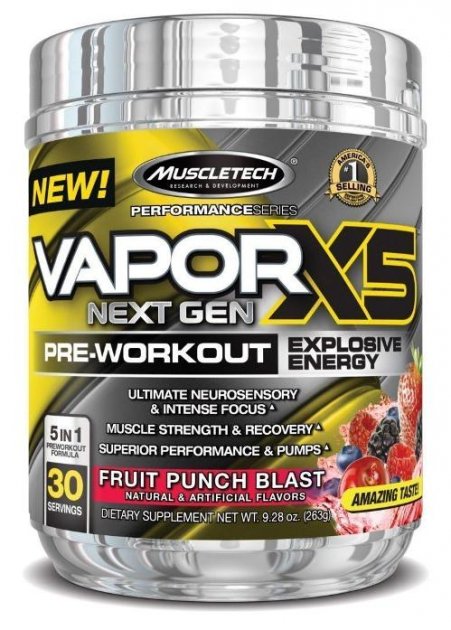 

Предтренировочный комплекс MuscleTech Vapor X5, 266 грамм Фруктовый пунш (352974)