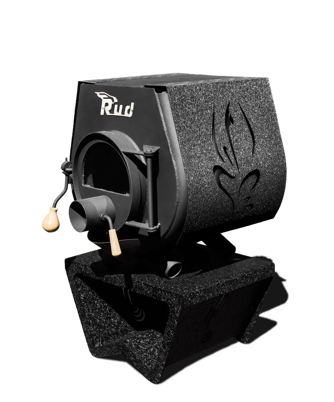 

Конвекционная печь Rud Pyrotron Кантри 00 с варочной поверхностью со стеклом с черной обшивкой