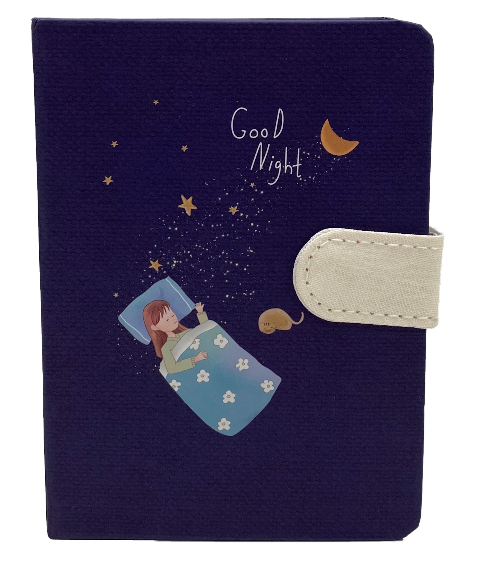 

Блокнот на магнитной застежке ZY Good Night Девочка с котенком 10 х 14 см 144 листов (DK 64144 -1727)