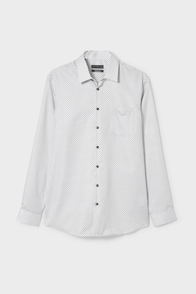 

Рубашка C&A XL бело черный узор 2105682