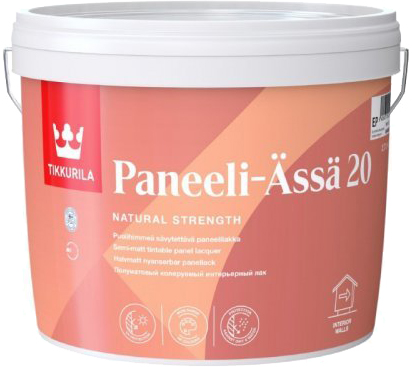 

Полуматовый лак Tikkurila PANEELI-ÄSSÄ 20 для внутренних работ 0.9 л Бесцветный (6408070025390)