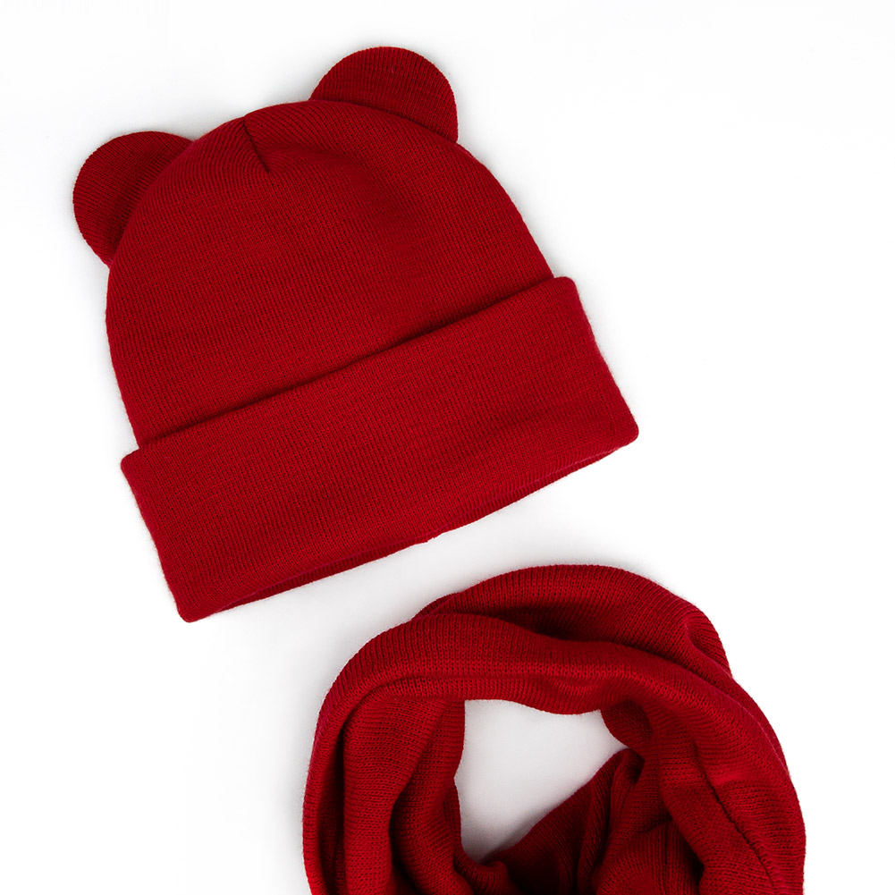 

Зимний Комплект Шапка и Хомут Ширли 48-56 01478 Красный Talvi