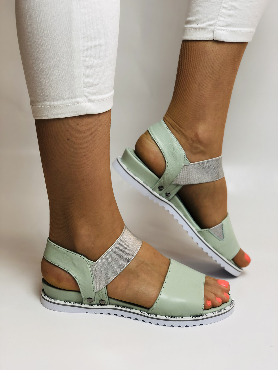 

Женские босоножки Trio Trend 37 Мятный+Свело-серый 2562