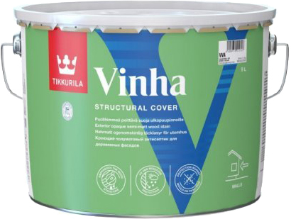 

Полуматовый кроющий антисептик Tikkurila 9 л Белый (6408070012727)