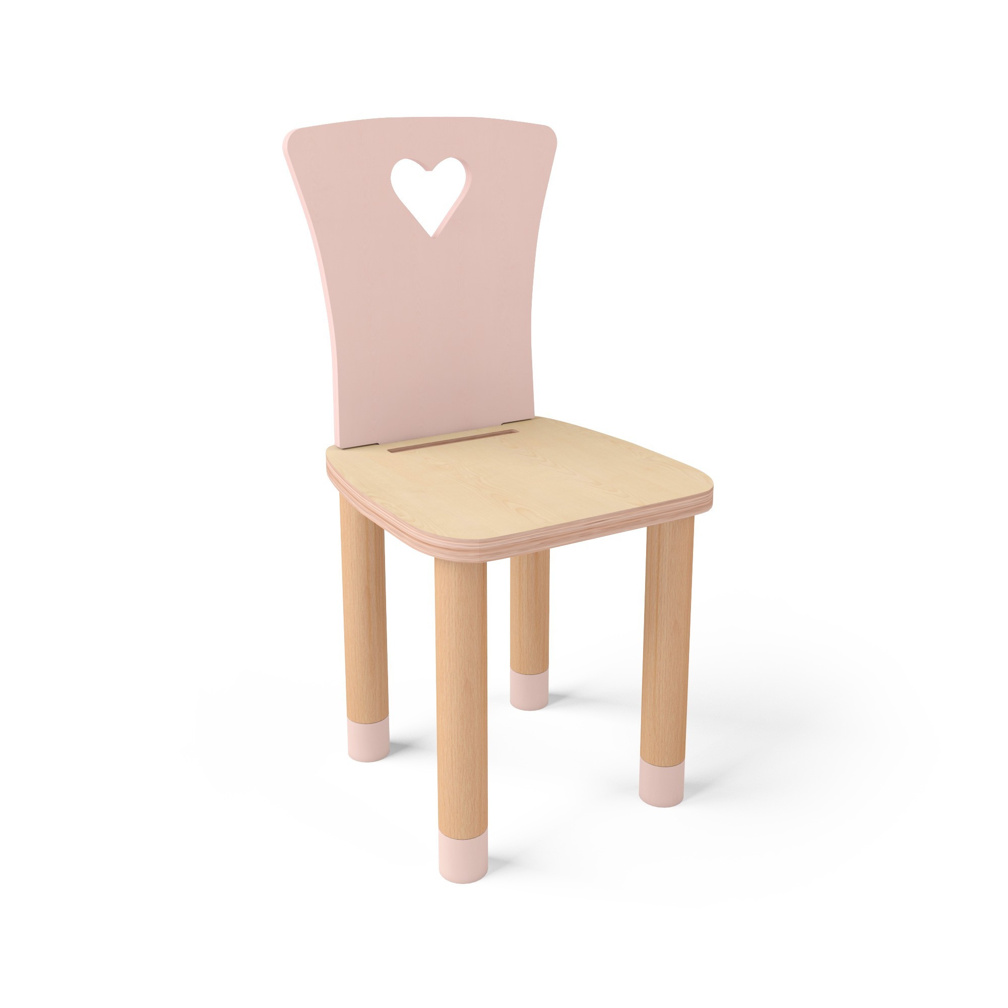 

Стул детский регулируемый IndigoWood Heart pink (41429)