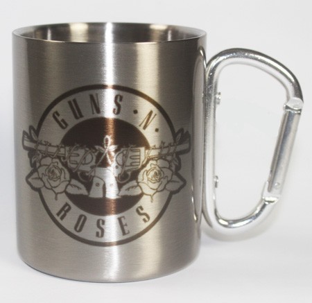 

Кружка металлическая с карабином GB eye Guns N' Roses Logo Bravado Carabiner Mug MGCM0006 5028486424238