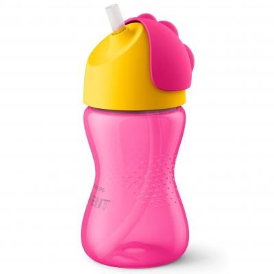 

Поильник-непроливайка Philips AVENT с трубочкой 300 мл, 12 мес+ розовый (SCF798/02)