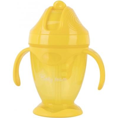 

Поильник-непроливайка Baby Team с силиконовой трубочкой и ручками, 220 мл 9+ (5011_желтый)