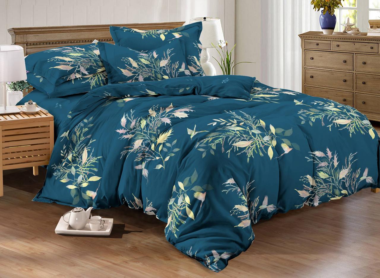 

Семейный двусторонний комплект постельного белья Сатин Люкс TM КРИСПОЛ Украина