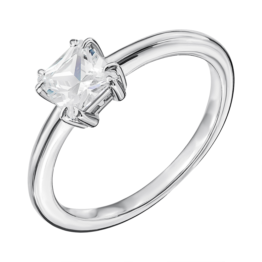 

Серебряное кольцо с фианитом 000133964 18 размера
