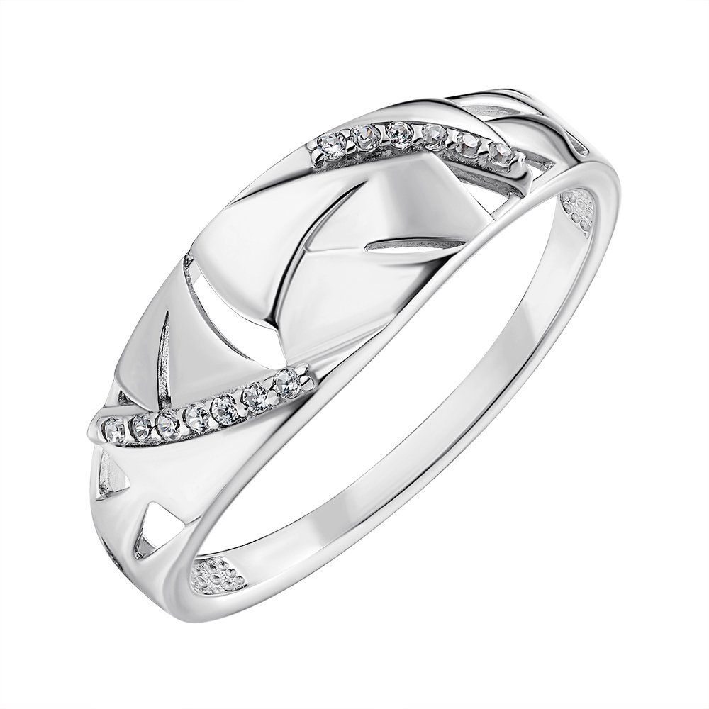 

Серебряное кольцо с фианитами 000148711 16 размера