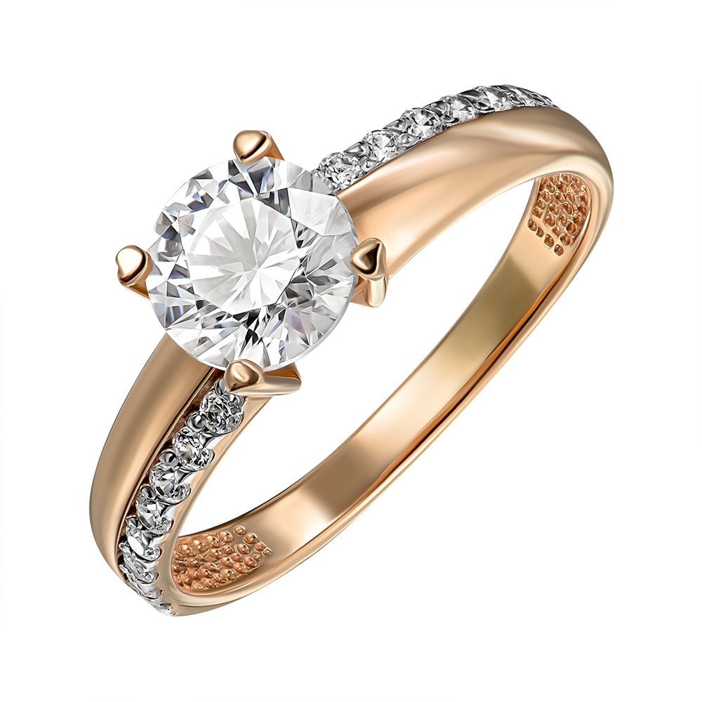 

Кольцо из красного золота с фианитами S Zirconia 000143505 18 размера
