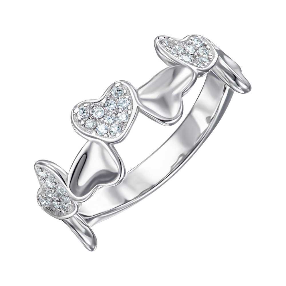 

Кольцо из серебра с фианитами 000151542 17.5 размера