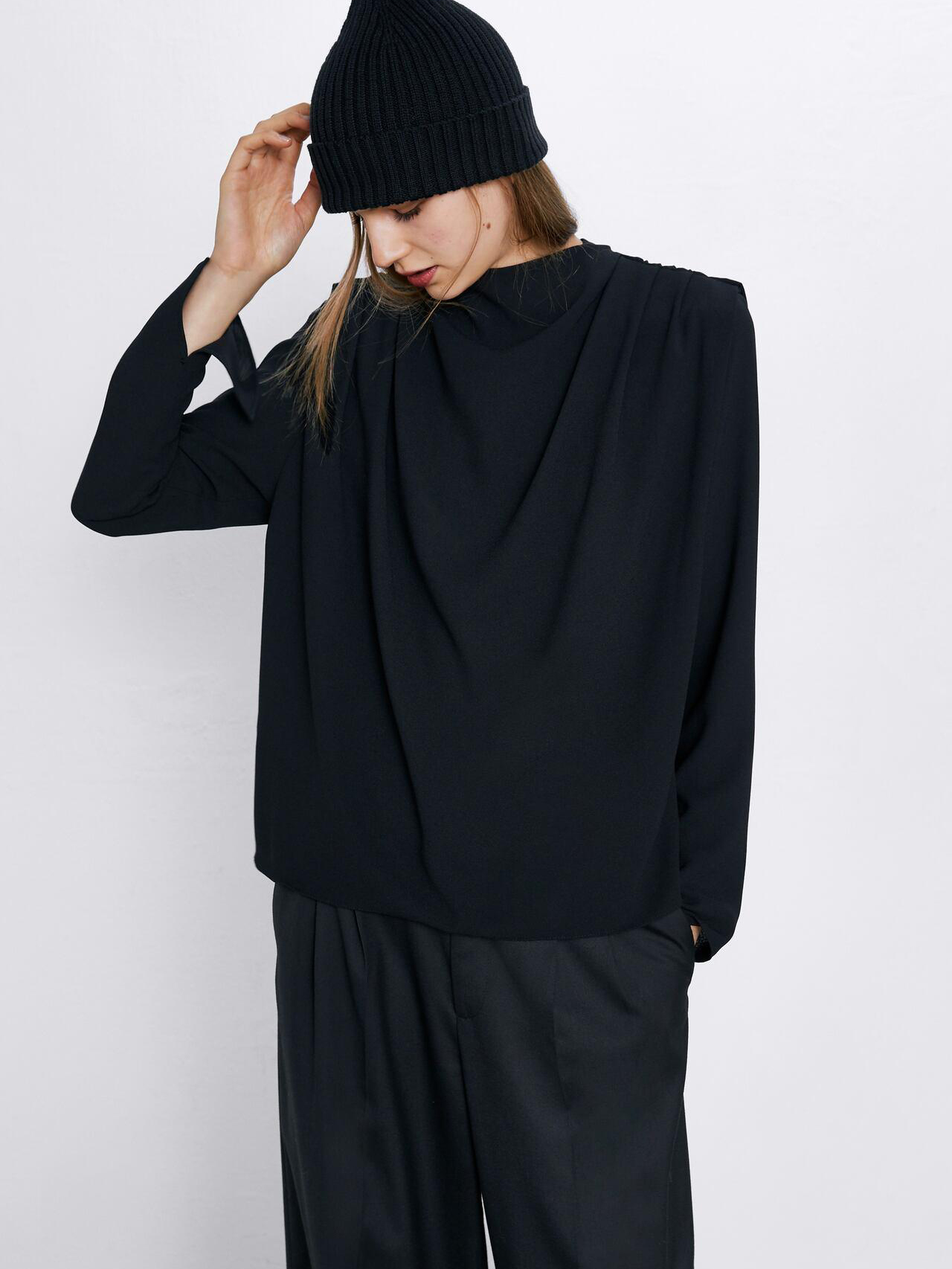 

Блузка Zara XAZ229692SJEE S Черная