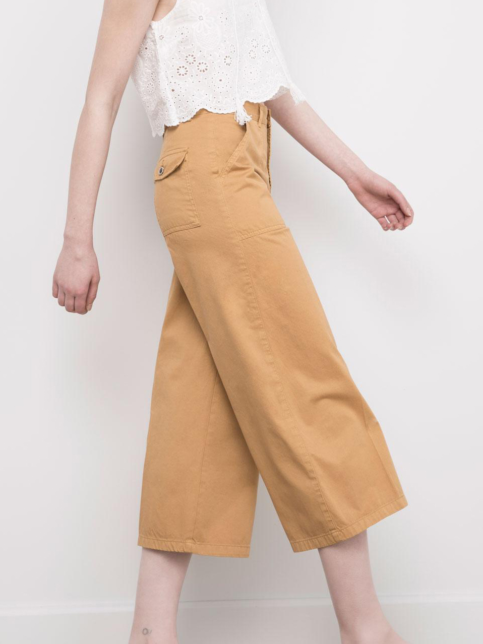 

Брюки Pull & Bear XAZ219989RGLU  Горчичные, Брюки Pull & Bear XAZ219989RGLU 36 Горчичные