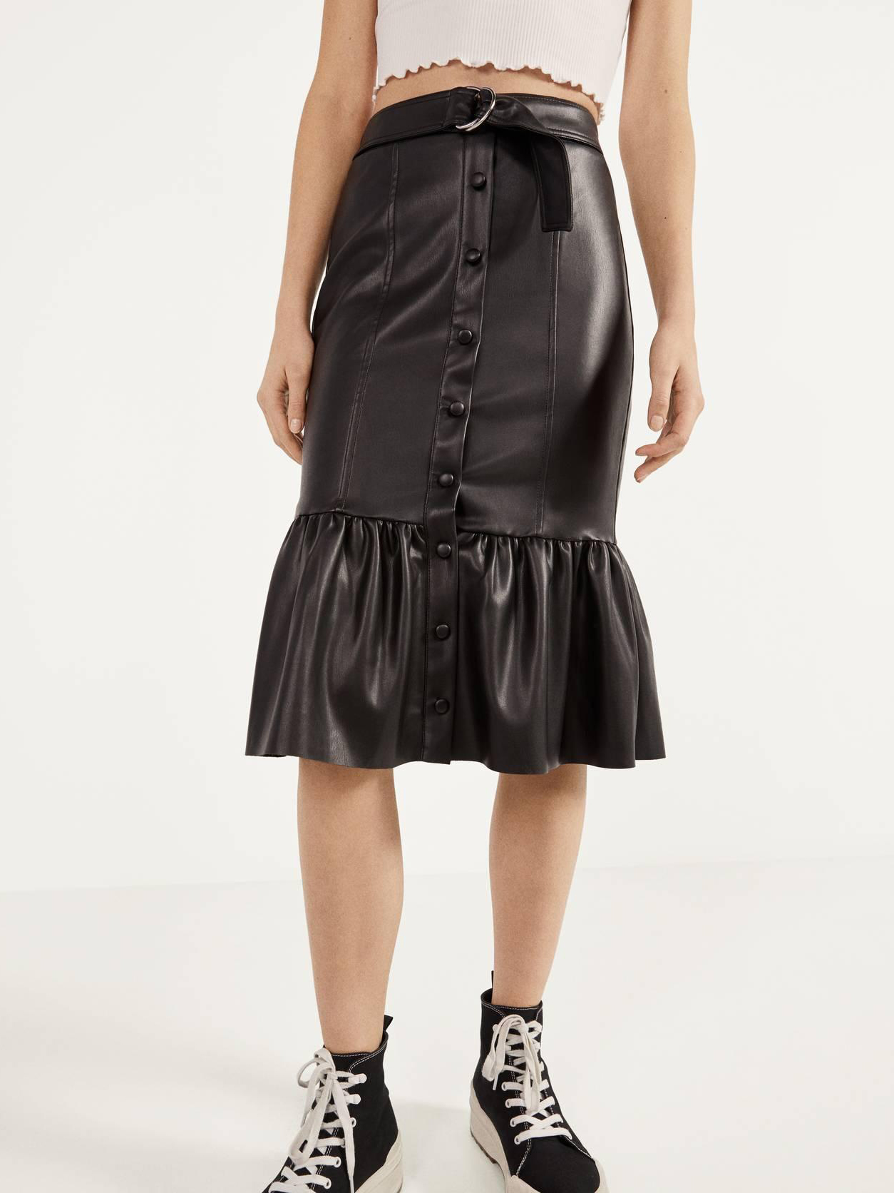

Юбка Bershka XAZ262217TGYS  Черная, Юбка Bershka XAZ262217TGYS S Черная