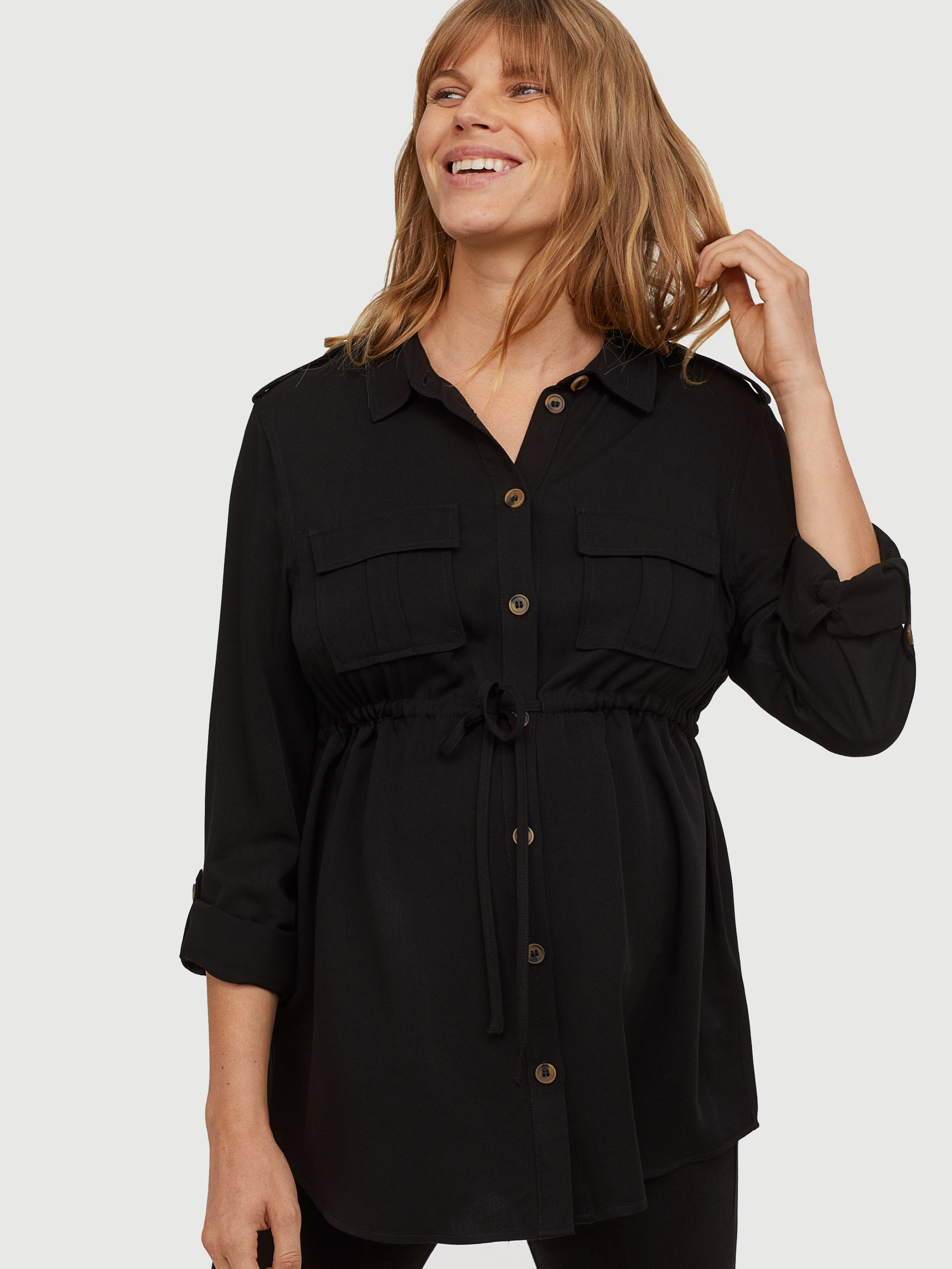 

Рубашка для беременных H&M 0781734-0  Черная (СА2000001410080, Рубашка для беременных H&M 0781734-0 L Черная (СА2000001410080)